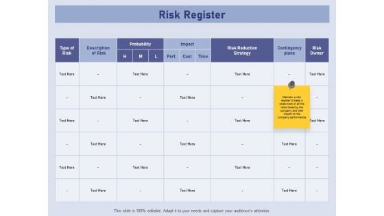 Business Contingency Planning Risk Register Ppt PowerPoint Presentation Outline Themes PDF Business Contingency Planning Risk Register Ppt PowerPoint Presentation Outline Themes PDF