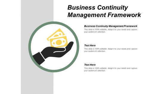 Business Continuity Management Framework Ppt PowerPoint Presentation Infographic Template Visual Aids Cpb