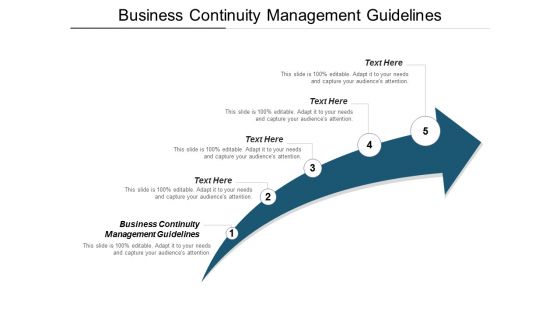 Business Continuity Management Guidelines Ppt PowerPoint Presentation File Slideshow