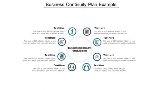 Business Continuity Plan Example Ppt PowerPoint Presentation Gallery Summary Cpb