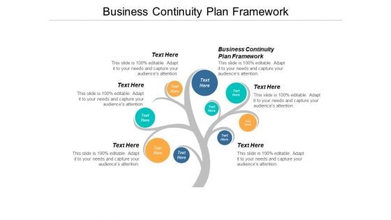 Business Continuity Plan Framework Ppt Powerpoint Presentation Infographic Template Pictures Cpb