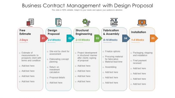 Business Contract Management With Design Proposal Ppt Layouts Microsoft PDF