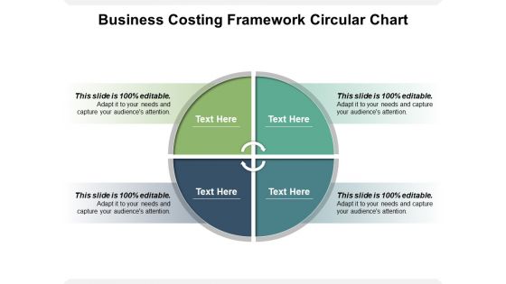 Business Costing Framework Circular Chart Ppt PowerPoint Presentation Gallery Example File PDF