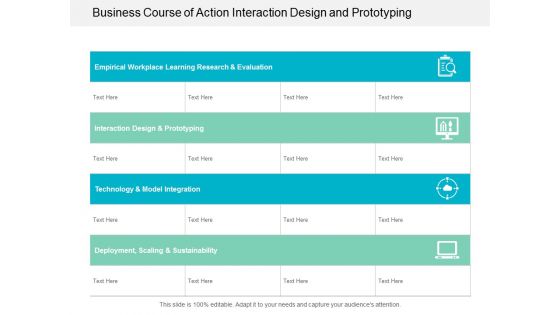 Business Course Of Action Interaction Design And Prototyping Ppt Powerpoint Presentation Pictures Background Image