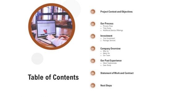Business Customizable Table Of Contents Ideas PDF Business Customizable Table Of Contents Ideas PDF