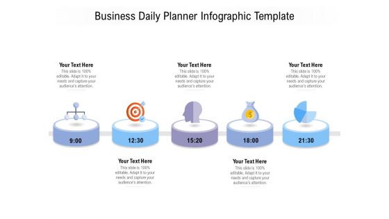 Business Daily Planner Infographic Template Ppt PowerPoint Presentation Show Shapes PDF