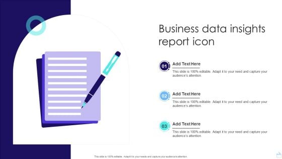 Business Data Insights Report Icon Download PDF