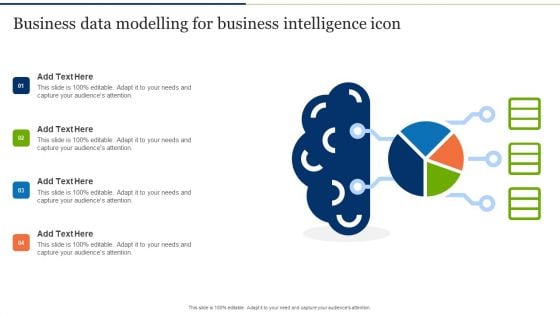 Business Data Modelling For Business Intelligence Icon Elements PDF