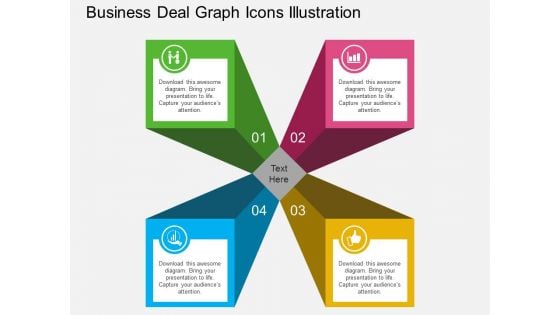 Business Deal Graph Icons Illustration Powerpoint Template