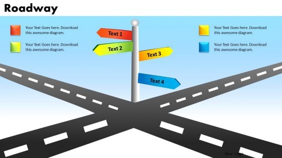 Business Decisions Crossroads PowerPoint Slides And Ppt Templates