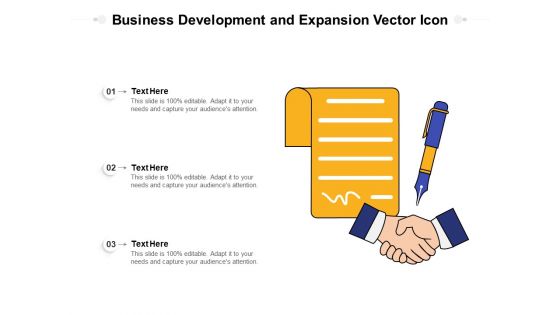 Business Development And Expansion Vector Icon Ppt PowerPoint Presentation Pictures Outfit PDF