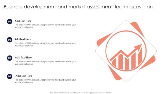 Business Development And Market Assessment Techniques Icon Introduction PDF