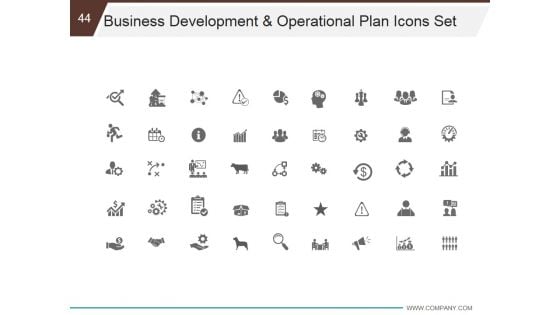 Business Development And Operational Plan Ppt PowerPoint Presentation Complete Deck With Slides