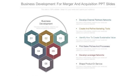 Business Development For Merger And Acquisition Ppt Slides