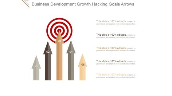 Business Development Growth Hacking Goals Arrows Ppt PowerPoint Presentation Styles