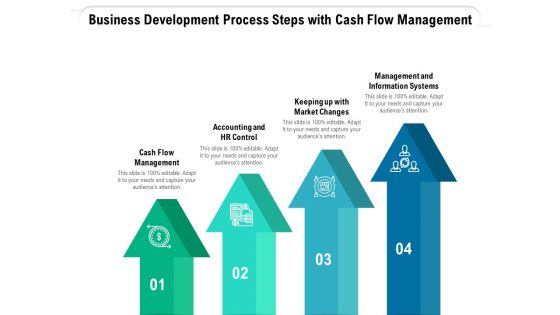 Business Development Process Steps With Cash Flow Management Ppt PowerPoint Presentation Show Inspiration PDF