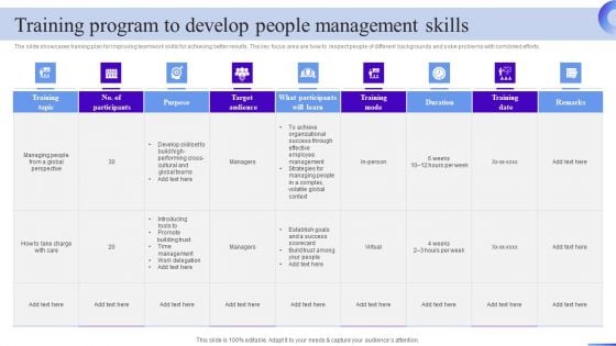 Business Development Program Training Program To Develop People Management Skills Clipart PDF Business Development Program Training Program To Develop People Management Skills Clipart PDF