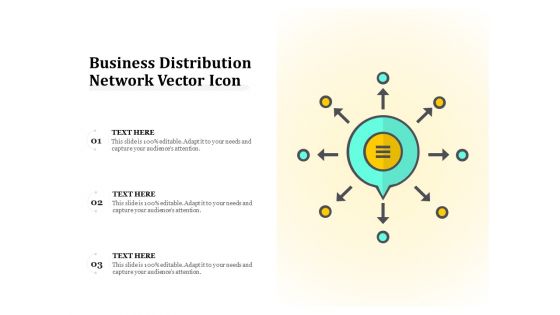 Business Distribution Network Vector Icon Ppt PowerPoint Presentation Pictures Deck PDF