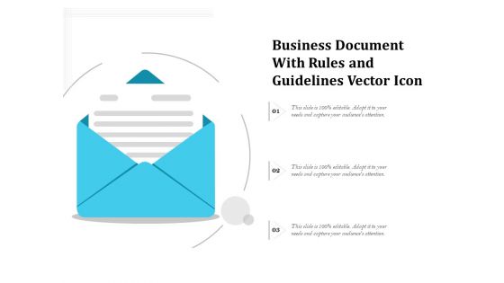 Business Document With Rules And Guidelines Vector Icon Ppt PowerPoint Presentation Layouts PDF