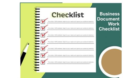 Business Document Work Checklist Ppt PowerPoint Presentation Show Designs