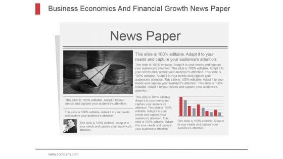 Business Economics And Financial Growth News Paper Ppt PowerPoint Presentation Templates