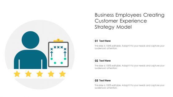 Business Employees Creating Customer Experience Strategy Model Introduction PDF