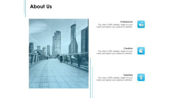 Business Environment Components About Us Ppt Gallery Files PDF