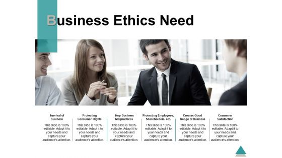 Business Ethics Need Ppt PowerPoint Presentation Inspiration Master Slide