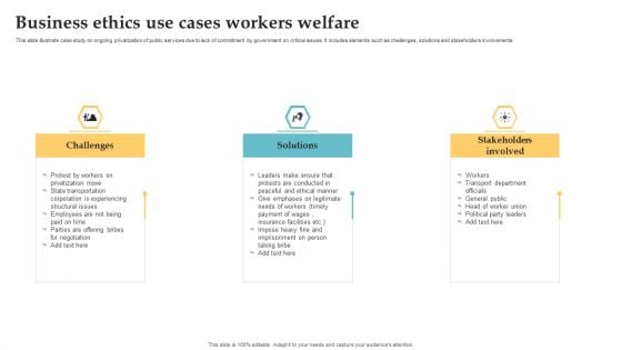 Business Ethics Use Cases Workers Welfare Structure PDF Business Ethics Use Cases Workers Welfare Structure PDF