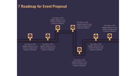 Business Event Planning 7 Roadmap For Event Proposal Ppt Styles Example Introduction PDF