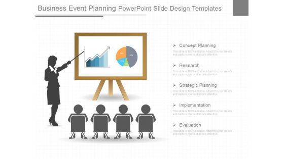Business Event Planning Powerpoint Slide Design Templates