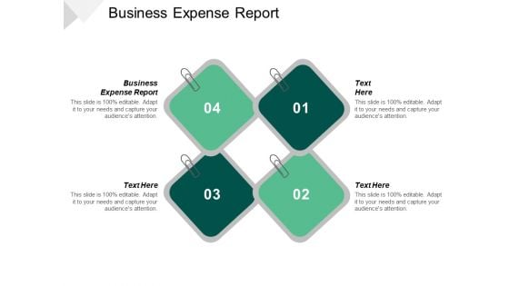 Business Expense Report Ppt PowerPoint Presentation Ideas Icons Cpb