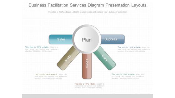 Business Facilitation Services Diagram Presentation Layouts