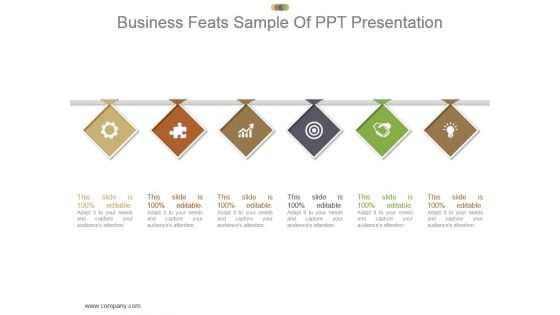 Business Feats Sample Of Ppt Presentation