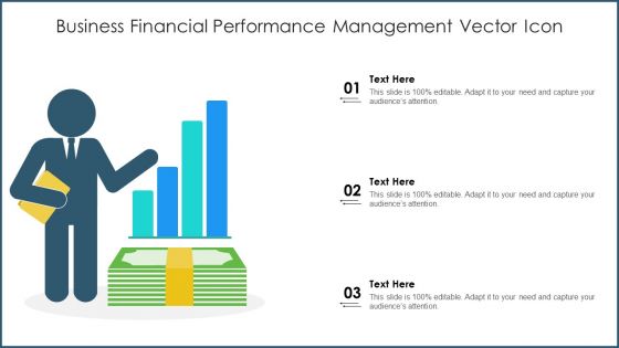 Business Financial Performance Management Vector Icon Ppt PowerPoint Presentation Gallery Design Templates PDF