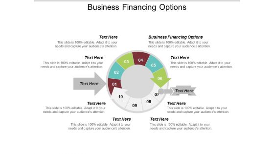 Business Financing Options Ppt PowerPoint Presentation Inspiration Background Designs Cpb