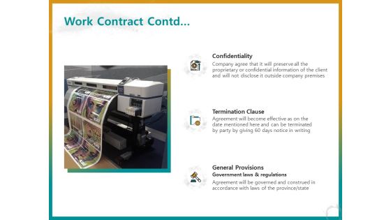 Business For ID Printing Work Contract Contd Ppt Gallery Design Templates PDF