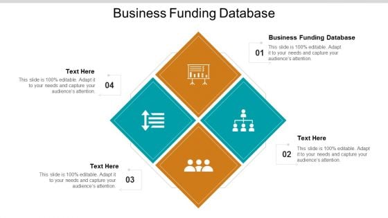 Business Funding Database Ppt PowerPoint Presentation Slides Background Cpb