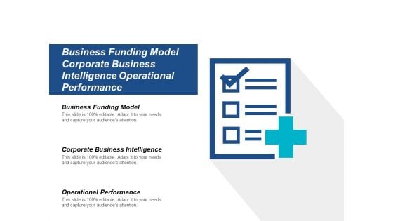 Business Funding Model Corporate Business Intelligence Operational Performance Ppt PowerPoint Presentation Styles Layout Ideas