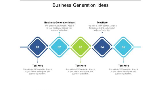 Business Generation Ideas Ppt PowerPoint Presentation Pictures Graphic Images Cpb