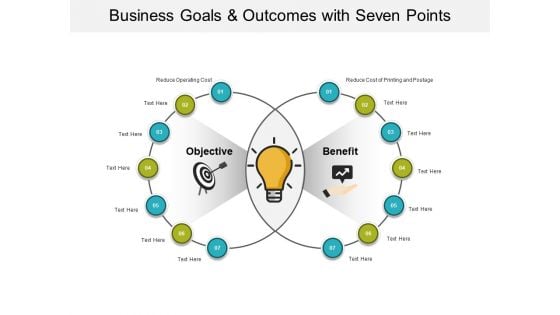 Business Goals And Outcomes With Seven Points Ppt PowerPoint Presentation Show Introduction Business Goals And Outcomes With Seven Points Ppt PowerPoint Presentation Show Introduction