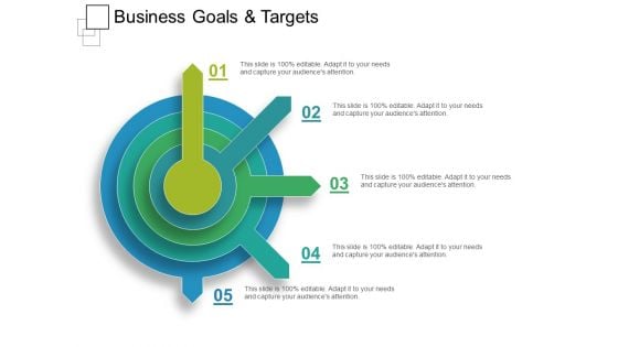 Business Goals And Targets Ppt PowerPoint Presentation Inspiration Show