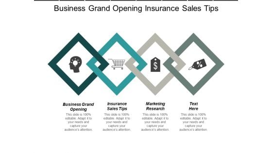 Business Grand Opening Insurance Sales Tips Marketing Research Ppt PowerPoint Presentation Professional Diagrams
