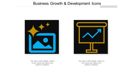 Business Growth And Development Icons Ppt Powerpoint Presentation Icon Sample