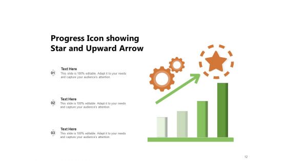 Business Growth Icon Progress Circle Arrow Ppt PowerPoint Presentation Complete Deck