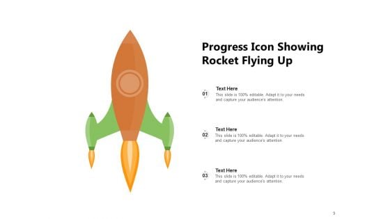 Business Growth Icon Progress Circle Arrow Ppt PowerPoint Presentation Complete Deck