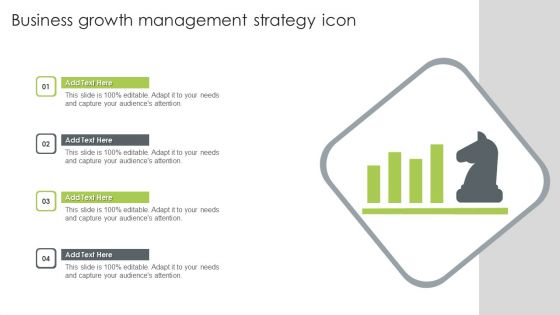 Business Growth Management Strategy Icon Microsoft PDF