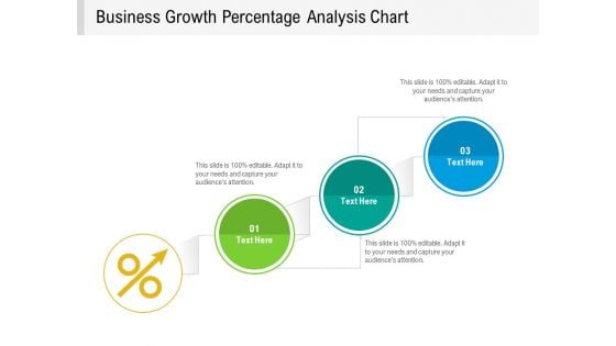 Business Growth Percentage Analysis Chart Ppt PowerPoint Presentation Gallery Pictures PDF