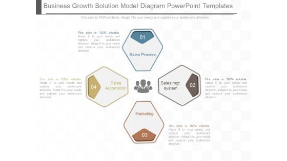 Business Growth Solution Model Diagram Powerpoint Templates