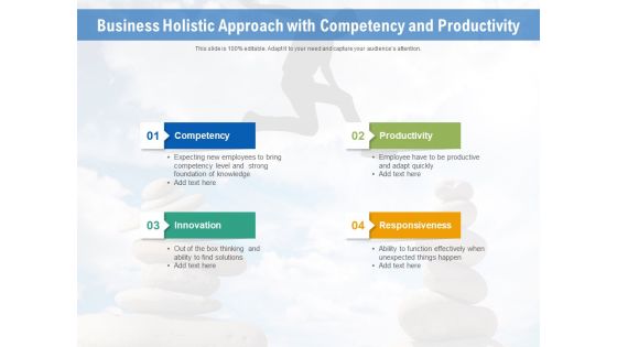 Business Holistic Approach With Competency And Productivity Ppt PowerPoint Presentation File Graphic Images PDF